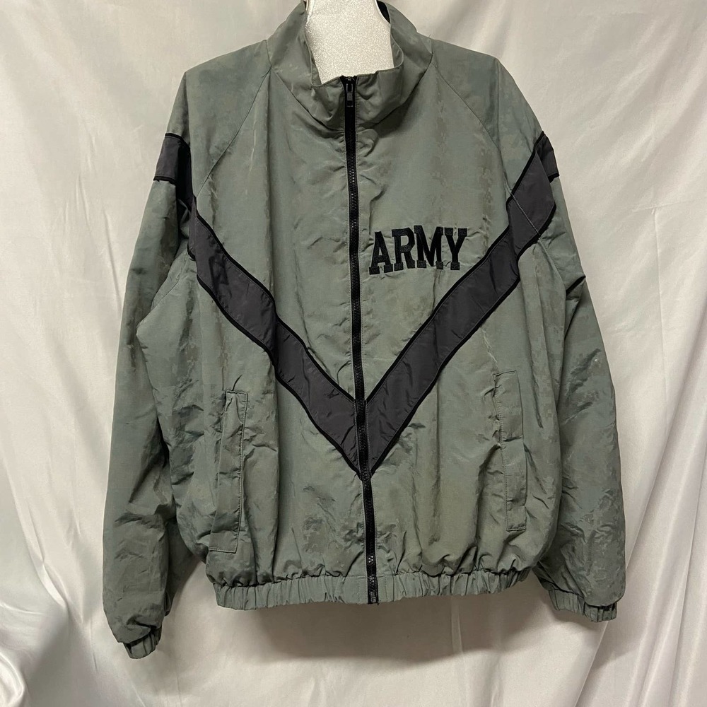 JWOD Skilcraft Jacket Windbreaker Army Medium Short Nylon Reflective XL?